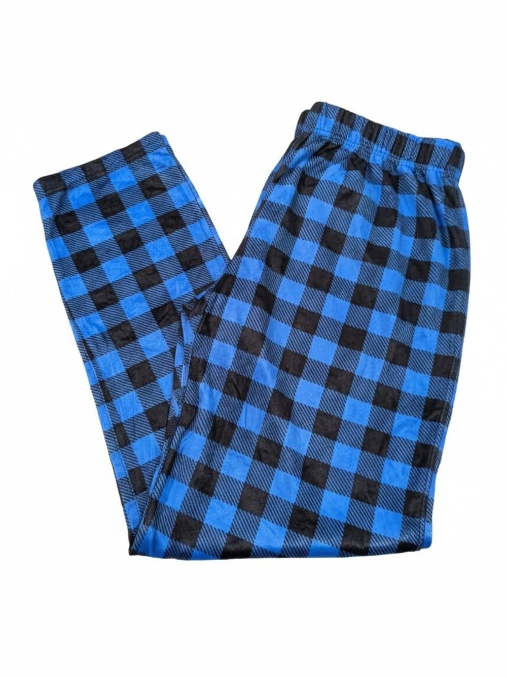 English Laundry Blue and Black Plaid Kids Pajama Bottoms